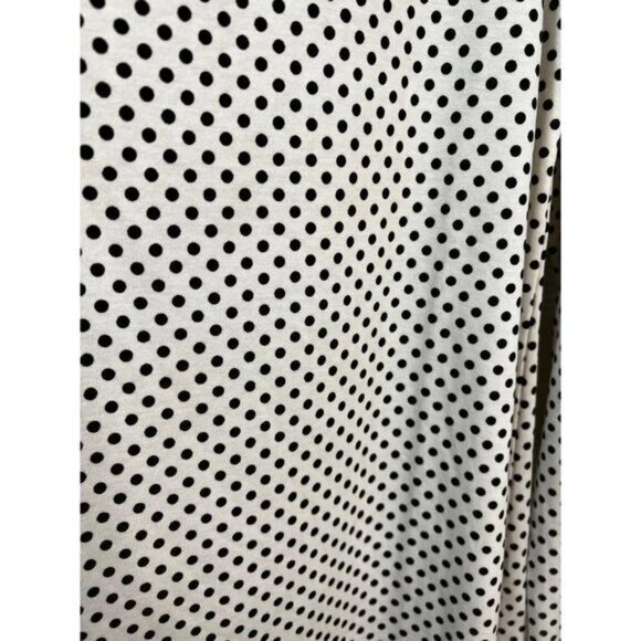 LullaRoe Women's Long Sleeve‎ High Low Hem Casual Scoop Neck Polka Dots Top - Picture 4 of 6